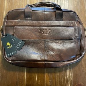 Polo Vintage Leather Laptop Bag